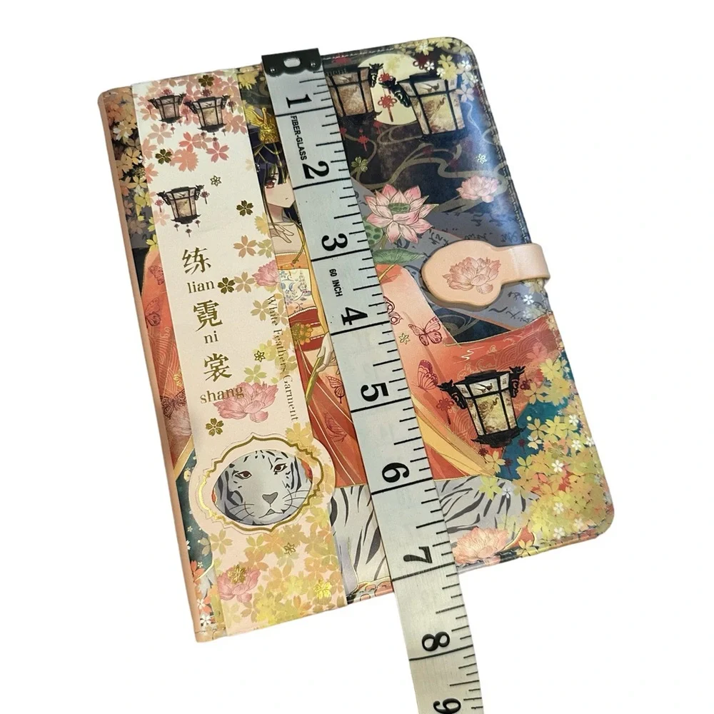 Unbranded Kawaii Girl Garden & Tiger Magnetic Closure Planner Book Notebook